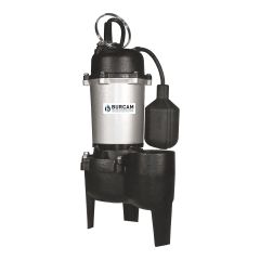 Pompe d'égout submersible en fonte de zinc 1/2 ch 115V
