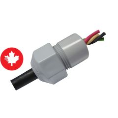 Kraloy male strain relief treaded connector