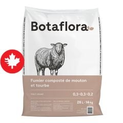 Fumier composté de mouton et de tourbe