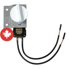 Built-in thermostat.