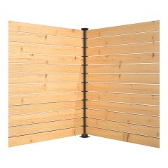 Ensemble de poteaux de coin, 72", noir