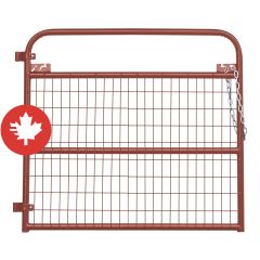 Barrière de ferme légère avec grillage True North, calibre 20, rouge, 4'