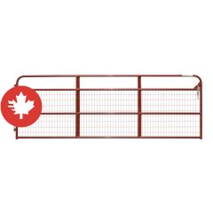 Barrière de ferme légère avec grillage True North, calibre 20, rouge, 12'