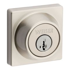 Elements Square Deadbolt - Grade 3 - Satin Nickel