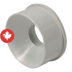 PVC-BDS Reducer Bushing S/D to DWV - 4" x 2" - Spigot x Hub - White