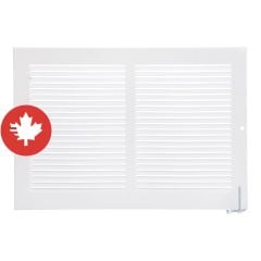 Grille murale, blanc, 6" x 6"