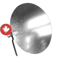 Galvanized Damper with Key - 4"