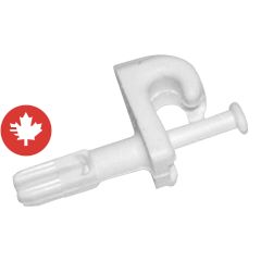 Back anchor clip with shield and screw