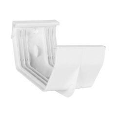 Raccord de gouttière, vinyle, style contemporain, blanc