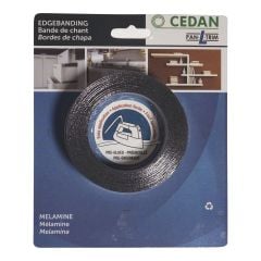 Melamine Edge Banding - 13/16" x 25' - Black