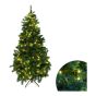 Sapin de Noël, noble, 320 lumières DEL, blanc chaud, 8 fonctions, 6'