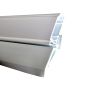 Triple Seal Garage Door Jamb - White Vinyl - 8'