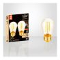 Vintage Bulb - Filament LED - Replaces 30 Watts, Smoked Glass, 2/Pkg