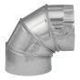 Adjustable 90° Elbow – 30 Gauge – 3" – Galvanized Steel