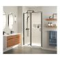 Rectangular Shower Kit - Pandora - Matte Black - Alcove Installation