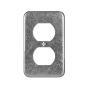 Duplex Rec.Cover  B-20C1 4" x 2 1/2" x 1 7/8"