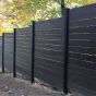 Poteau de ligne, 96", noir
