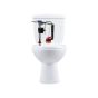 Complete toilet tank repair kit for 1.6 and larger gallons per flush toilets like 3.5 gpf