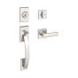 Galiano Privacy Levers - Satin Chrome