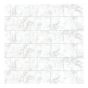 Papier peint Peel and Stick autoadhésif, motif Metro Carrara, 20,8" x 16,5'