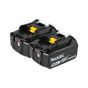 Makita 18V (5.0 Ah) Li-Ion Battery Twin Pack