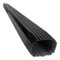 Primeau Hi-Bak Rectangular Downpipe - Black - Galvanized Steel - 5'