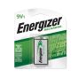 Piles rechargeables, 9 V, 1/pqt
