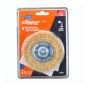 Brosse métallique coupe en laiton pour acier Clipper Classic, 1/4" x 4", 4 500 tr/min Max