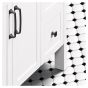 Meuble-lavabo, Nord, 2 portes/2 tiroirs, blanc mat, 36" x 35 3/4"