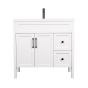 Meuble-lavabo, Nord, 2 portes/2 tiroirs, blanc mat, 36" x 35 3/4"