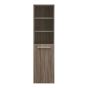 Side Cabinet - Relax - 1 Door/2 Shelves - Brown - Right Opening - 15-3/4” x 59”