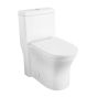 Toilette cuvette allongée Cosette par American Standard, 1 pièce, double chasse, 3,5 l/4,8 l, blanc