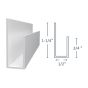 Moulure en J en PVC pour panneau Trusscore Wall&CeilingBoard, blanc, 1/2" x 10'