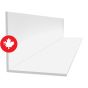 PVC Outside Corner for Trusscore Wall&CeilingBoard Panel - Large - White - 10'