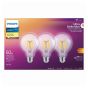 WarmGlow LED Lightbulbs - Soft White - G25 - 5 W - 3/Pkg