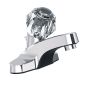 Robinet de lavabo Hiall, 1 poignée, acier inoxydable