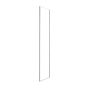 Panneau de retour de douche, Camilla, verre clair, 32" x 78,74", chrome