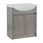 Meuble-lavabo Cybelia, 30", fini gris
