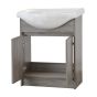Meuble-lavabo Cybelia, 30", fini gris