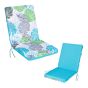 Outdoor Cushion - Printed Turquoise - 19" x 42" x 2 3/4"