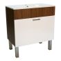 Meuble-lavabo, Mirage, 1 tiroir, blanc bois, 30" x 30"