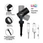 Vision Home Garden Spotlight Set - 5 Pieces - Black - 2.56" x 3.15" x 6.89"
