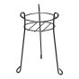 Round Support for Indoor or Outdoor Plant - 21" x 10" - Black