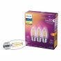 WarmGlow Ultra Definition LED B11 Filament Bulbs - 40 W - Soft White- 3/Pkg