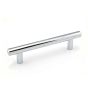 Contemporary Steel Pull - 96 mm - Chrome