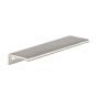 Contemporary Aluminum Edge Pull - 128 mm - Stainless Steel