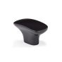 Oval Contemporary Metal Knob - Matte Black