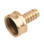 Raccord de réparation femelle en laiton pour tuyau 1/2"