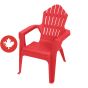 Kiddie Adirondack Chair - Red