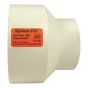 Manchon de réduction Système 636 en PVC FGV, femelle, 3" x 2", blanc
